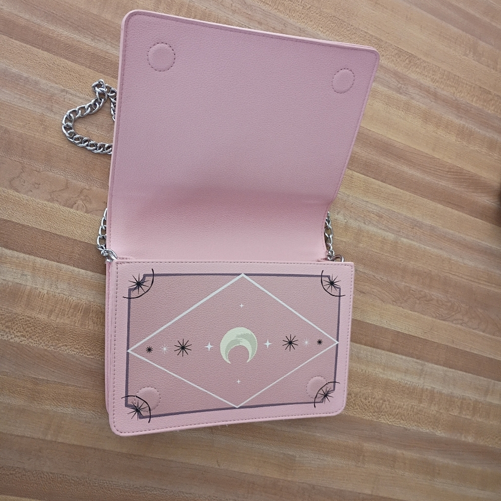 SOLD!Adorable Skeleton Tarot Celestial Floral Barbiecore Book Purse "The Lovers" - Picture 3 of 7